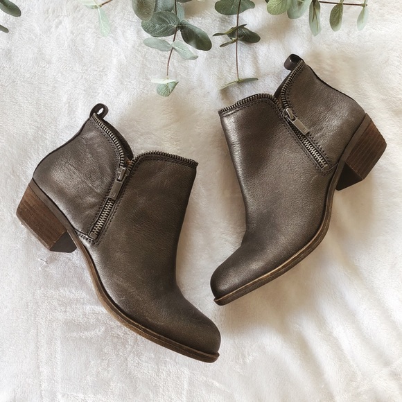 Lucky Brand Shoes - Lucky Brand • ‘Bartalino’ new metallic zip booties